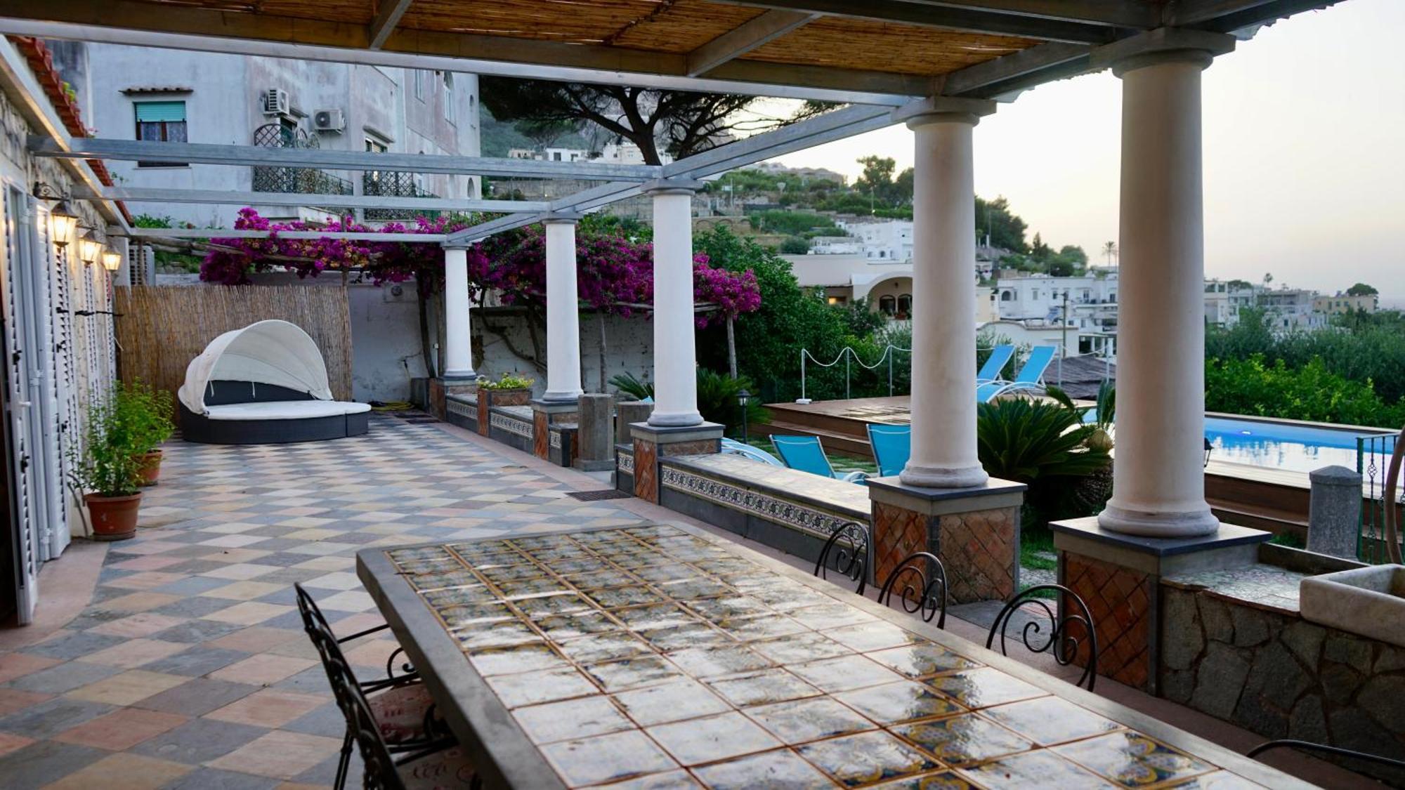 Villa Amalu Capri Piscina E Giardino Exterior foto