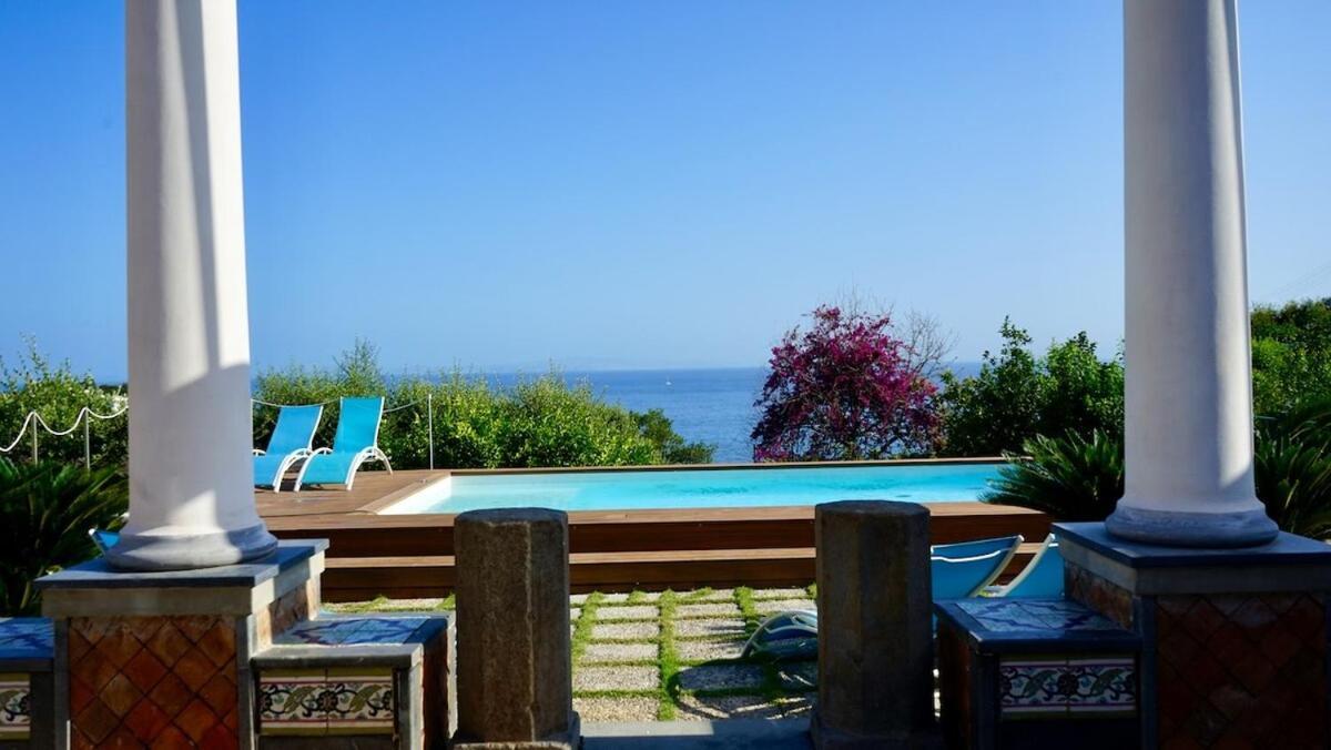 Villa Amalu Capri Piscina E Giardino Exterior foto