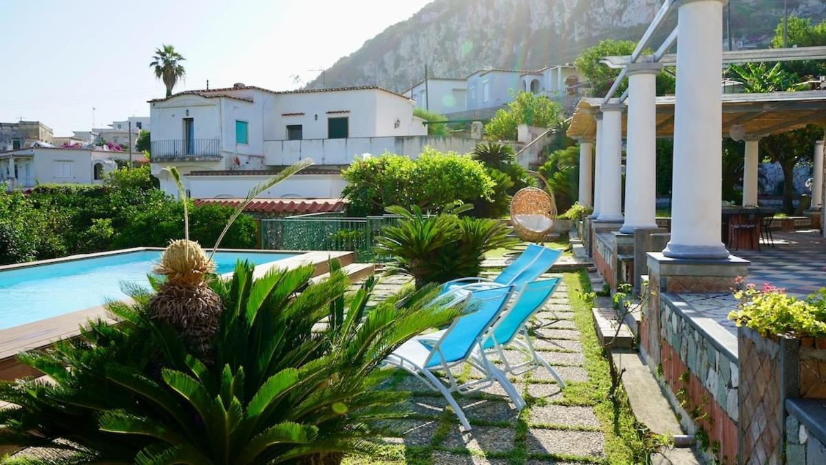 Villa Amalu Capri Piscina E Giardino Exterior foto