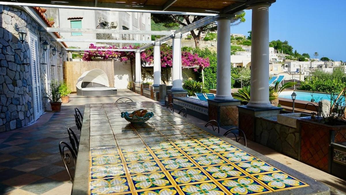 Villa Amalu Capri Piscina E Giardino Exterior foto