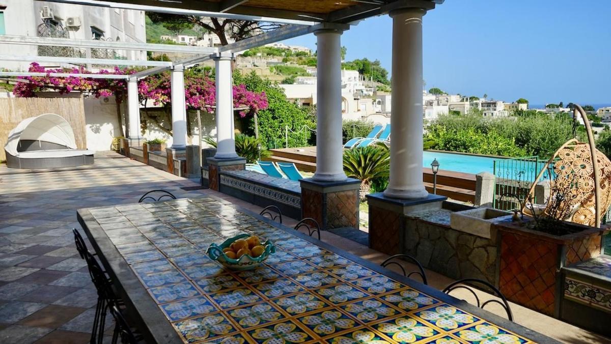 Villa Amalu Capri Piscina E Giardino Exterior foto