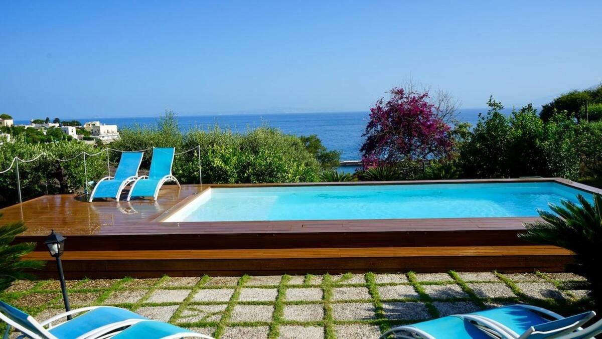 Villa Amalu Capri Piscina E Giardino Exterior foto