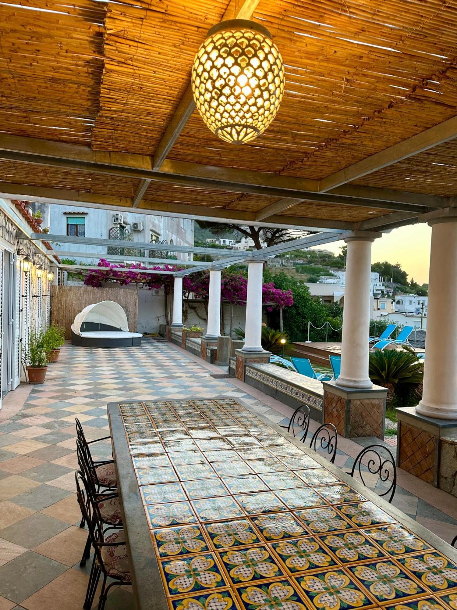 Villa Amalu Capri Piscina E Giardino Exterior foto