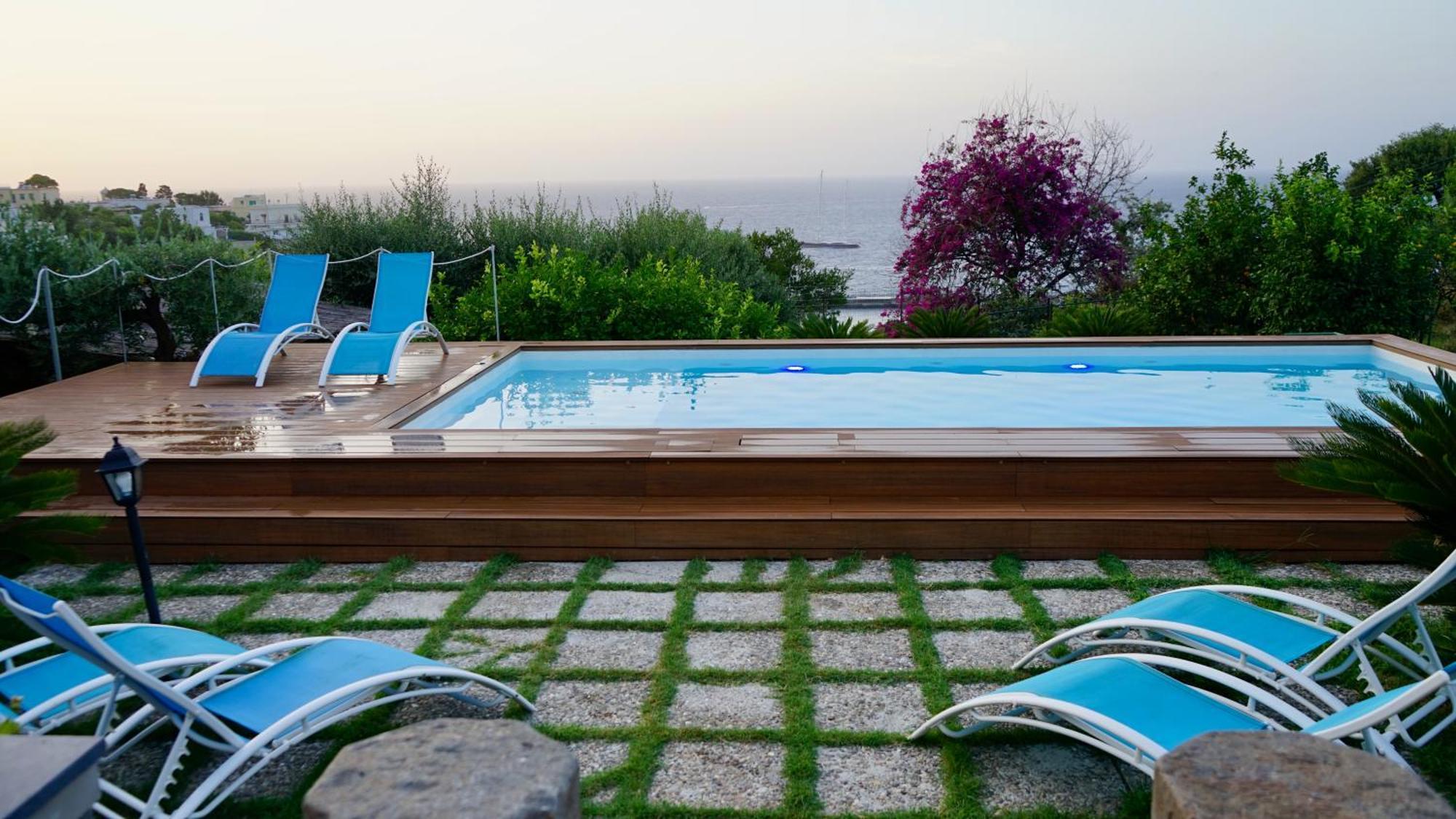 Villa Amalu Capri Piscina E Giardino Exterior foto